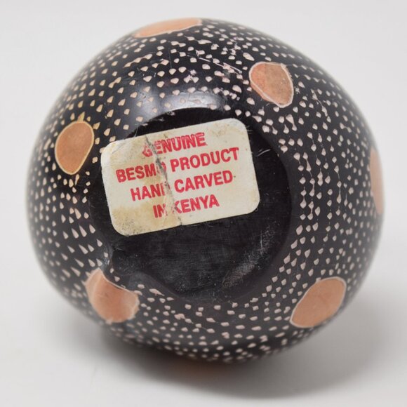 Kenyan Carved Stone Cat Kitten Folk Art Figurine African Paperweight Sculpture - Picture 8 of 10